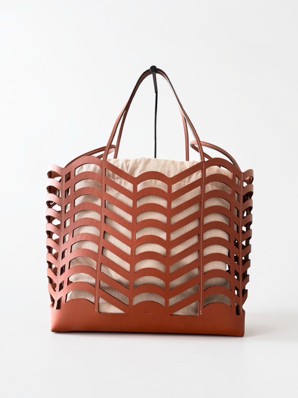 Chloe Kayan Cutout Leather Tote Bag